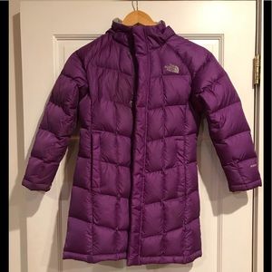 Girls North Face down coat